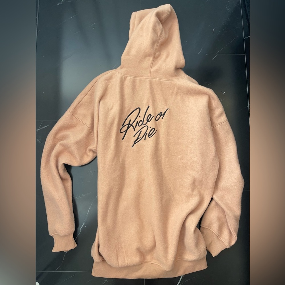 Missguided oversized Ride or Die hoodie